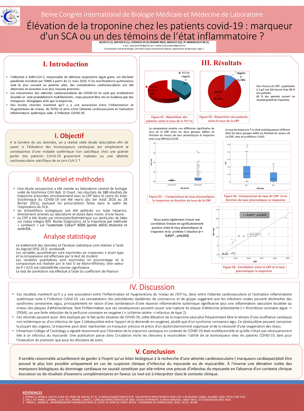 B07: Élévation de la troponine chez les patients covid-19 : marqueur      d'un SCA ou un des témoins de l‘état inflammatoire ?