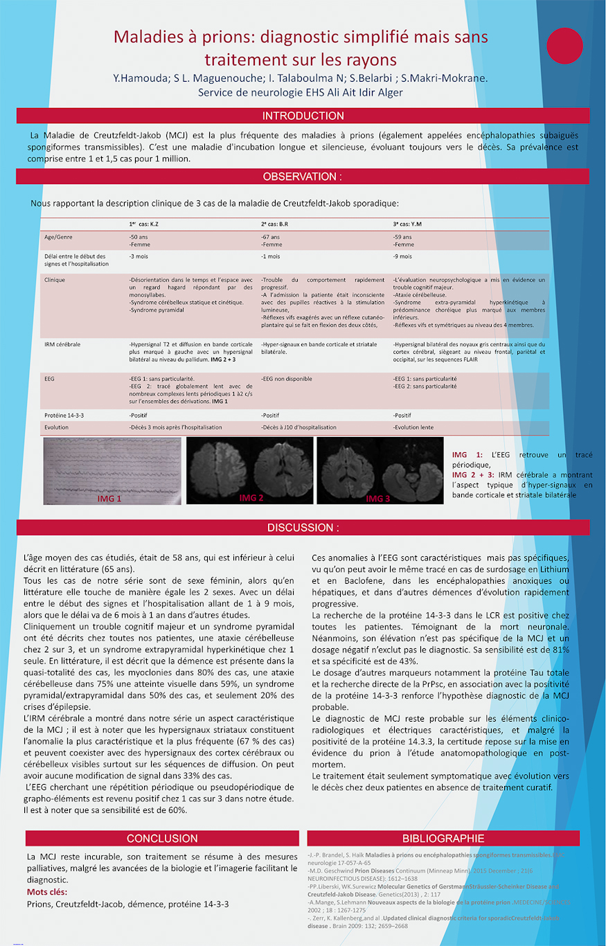 NV-44 Maladies à prions: diagnostic simplifié mais sans traitement sur les rayons.